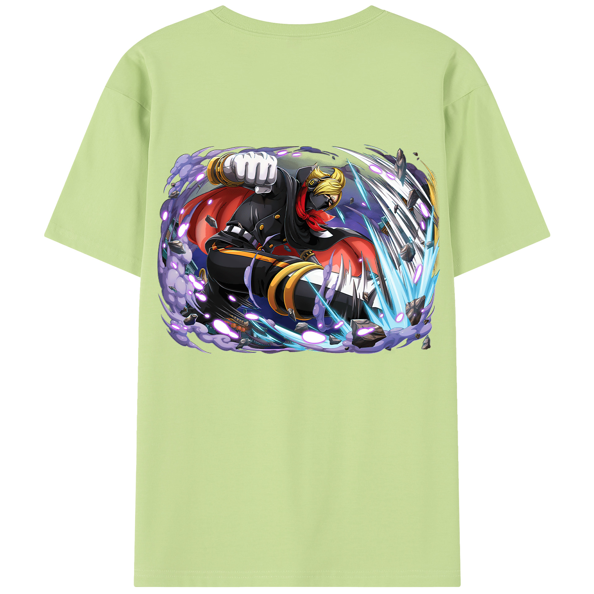 ワンピース ロロノア・ゾロ ONE PIECE Roronoa Zoro 綿100％半袖Tシャツ（背面プリント）